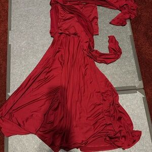 Elegant Red Evening Gown